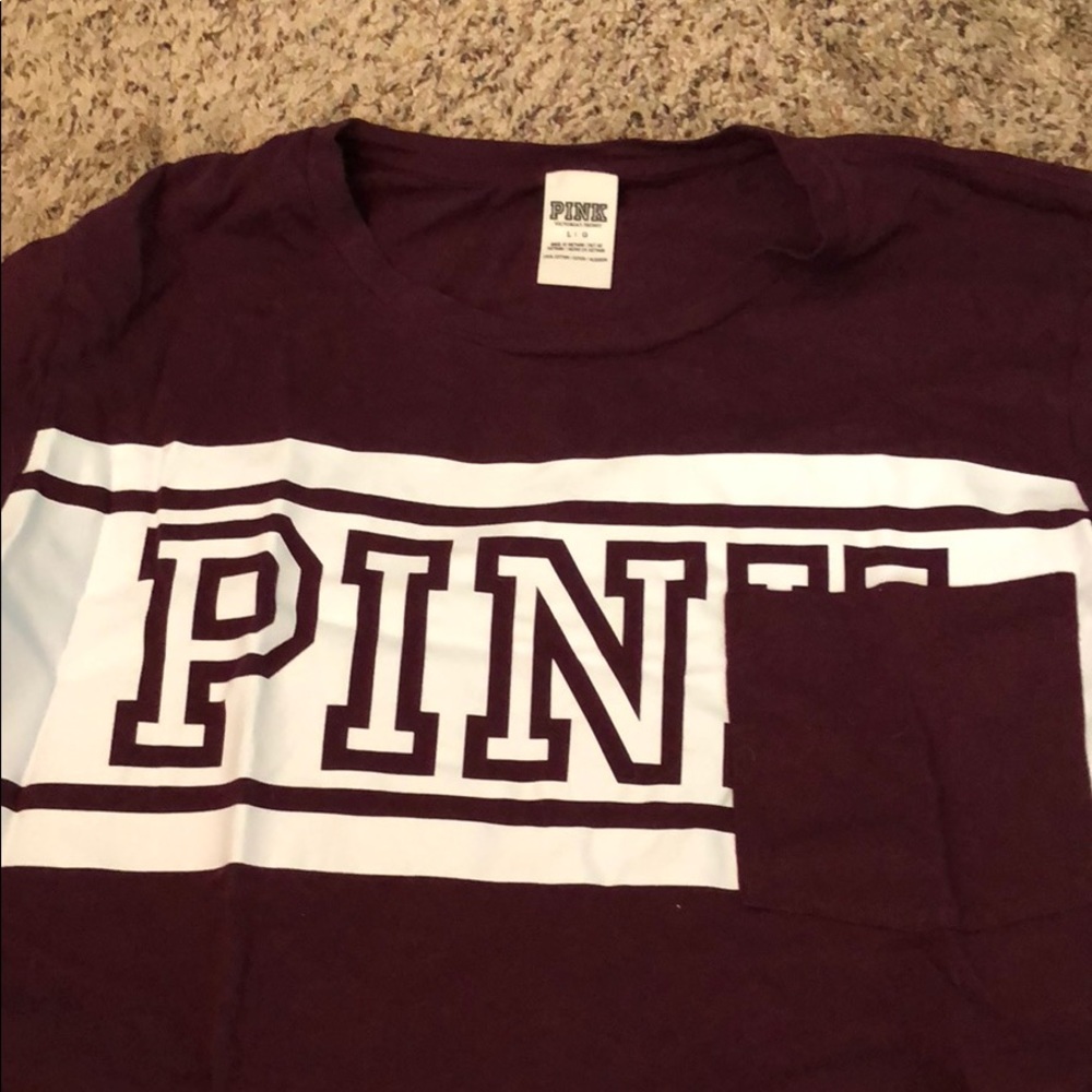 Pink maroon T-shirt